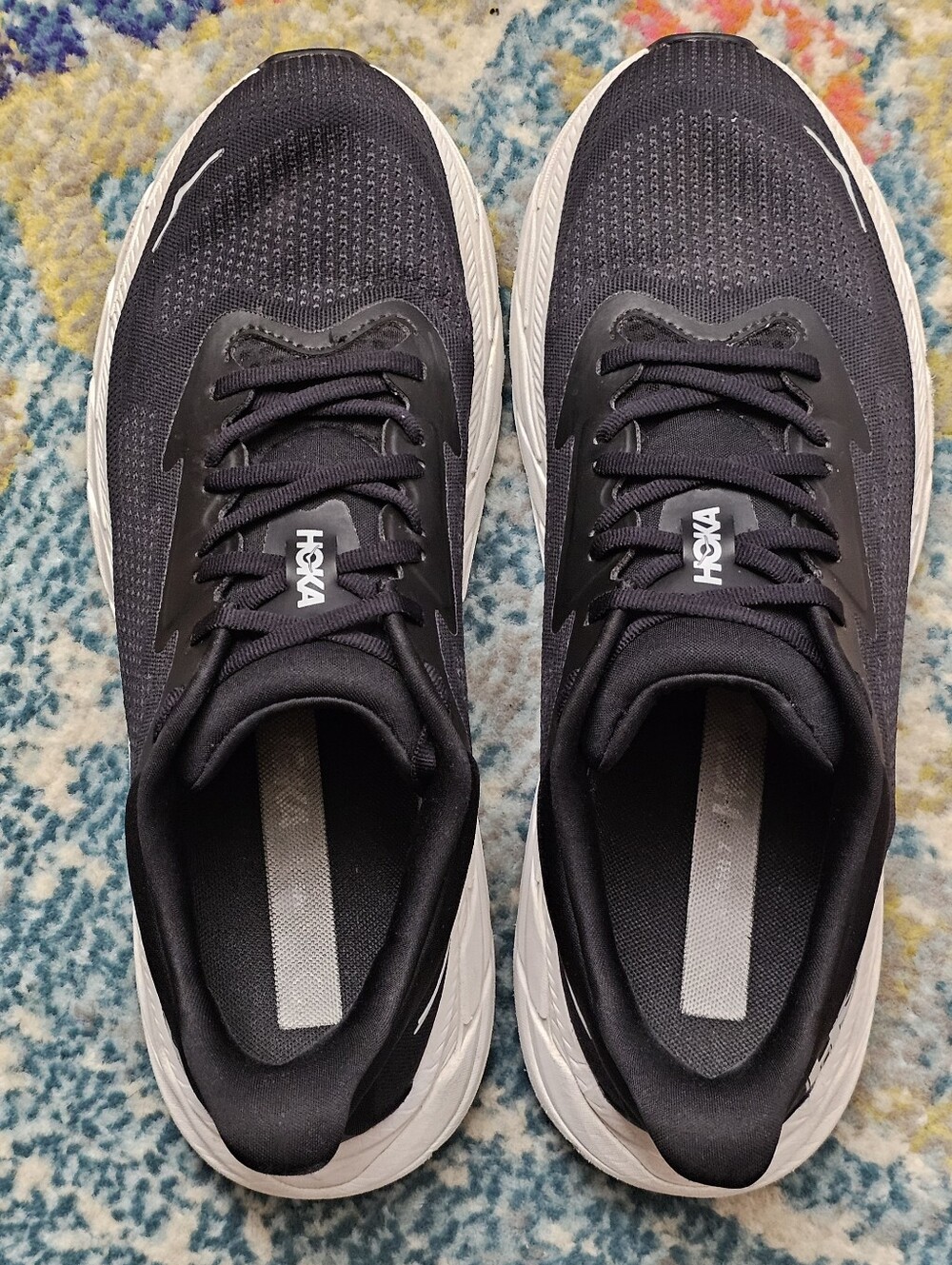 Hoka One One Arahi 7 Mens Shoes Size 11 Black White Sneakers Lace Up - Picture 10 of 14